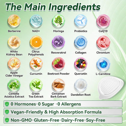 🧑‍⚕️Official Store  | ✨Moringa · Berberine   ✅ For obesity, cardiovascular health, diabetes, sleep apnea, Gut Health, joint issues, and more